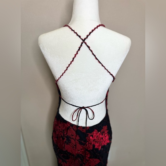 Vintage Cache floral silk dress size 8 - Picture 5 of 8